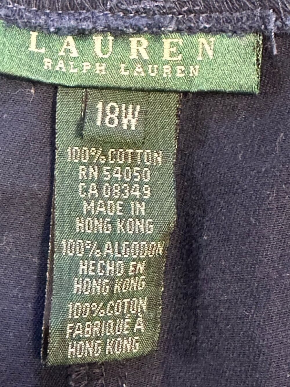 Polo Ralph Lauren Performance Shorts Sz 18W‎ Tailored Fit Navy 9" Inseam - Picture 8 of 10